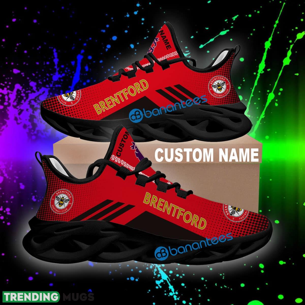 Custom Name EPL Brentford Trend Running Sneaker New Design Gift Max Soul Shoes Max Soul Custom Name EPL Brentford Trend Running Sneaker New Design Gift Max Soul Shoes Max Soul