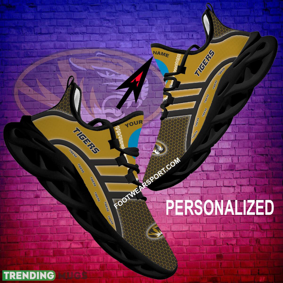 Custom Name NCAA Missouri Tigers Chunky Sneaker Trend For Men Women Fans Max Soul Shoes Max Soul Custom Name NCAA Missouri Tigers Chunky Sneaker Trend For Men Women Fans Max Soul Shoes Max Soul