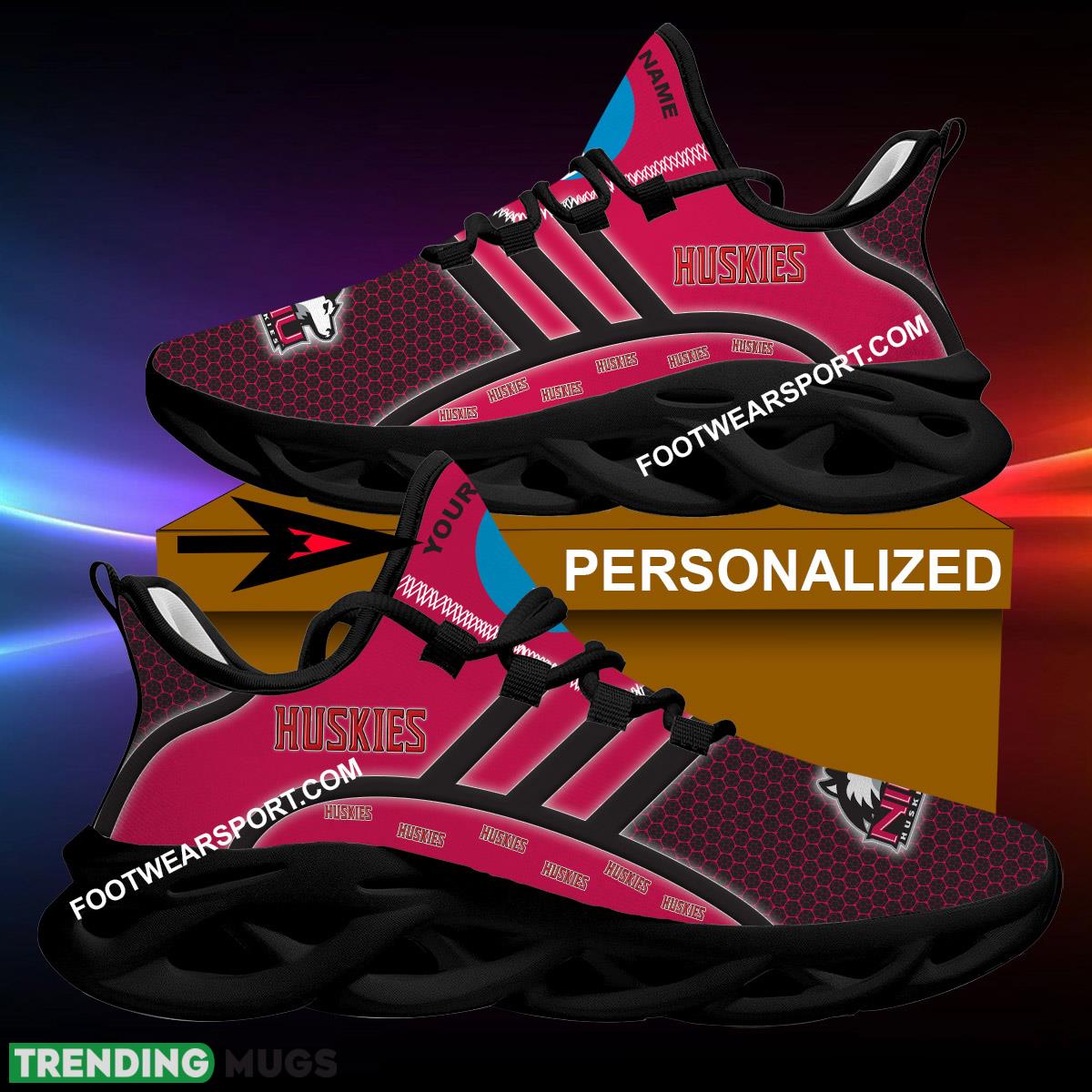 Custom Name NCAA Northern Illinois Huskies Chunky Sneaker Imagery For Men Women Fans Max Soul Shoes - NCAA Northern Illinois Huskies Clunky Shoes New 2024 Personalized_1 Custom Name NCAA Northern Illinois Huskies Chunky Sneaker Imagery For Men Women Fans Max Soul Shoes - NCAA Northern Illinois Huskies Clunky Shoes New 2024 Personalized_1