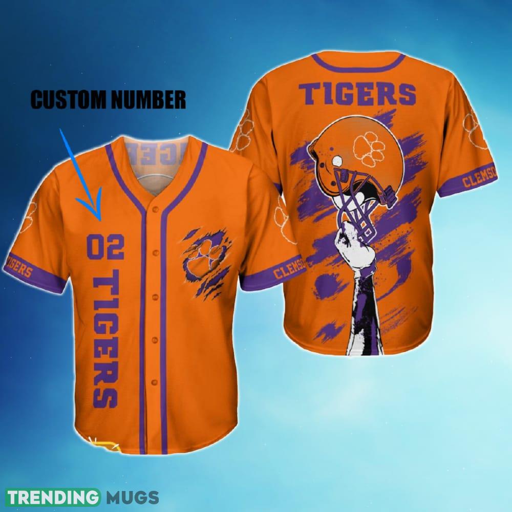 Custom Number Clemson Tigers Unisex Baseball Jersey Shirt For Fans Gift - Custom Number Clemson Tigers Unisex Baseball Jersey Shirt For Fans Gift Custom Number Clemson Tigers Unisex Baseball Jersey Shirt For Fans Gift - Custom Number Clemson Tigers Unisex Baseball Jersey Shirt For Fans Gift