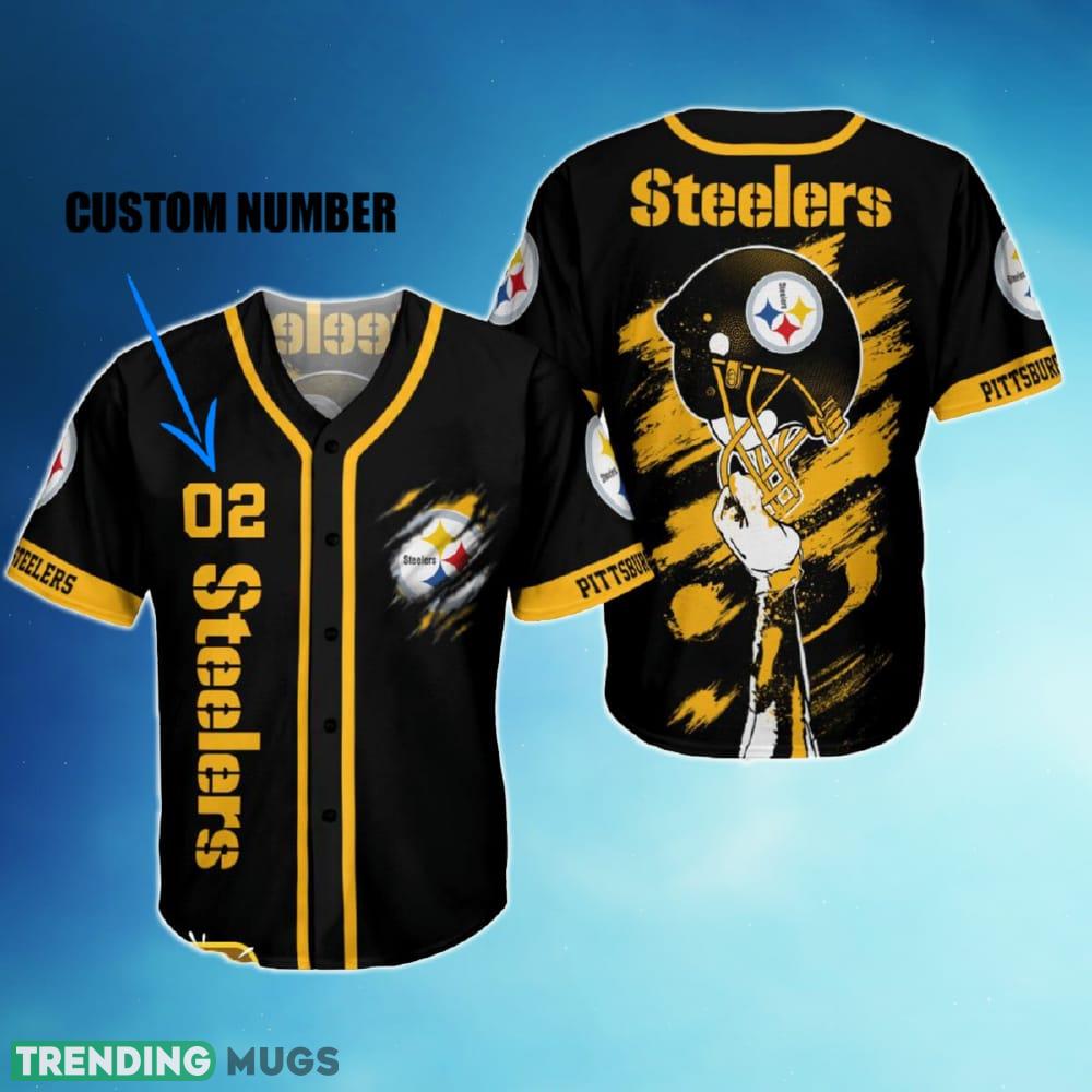 Custom Number Pittsburgh Steelers Unisex Baseball Jersey Shirt For Fans Gift - Custom Number Pittsburgh Steelers Unisex Baseball Jersey Shirt For Fans Gift Custom Number Pittsburgh Steelers Unisex Baseball Jersey Shirt For Fans Gift - Custom Number Pittsburgh Steelers Unisex Baseball Jersey Shirt For Fans Gift