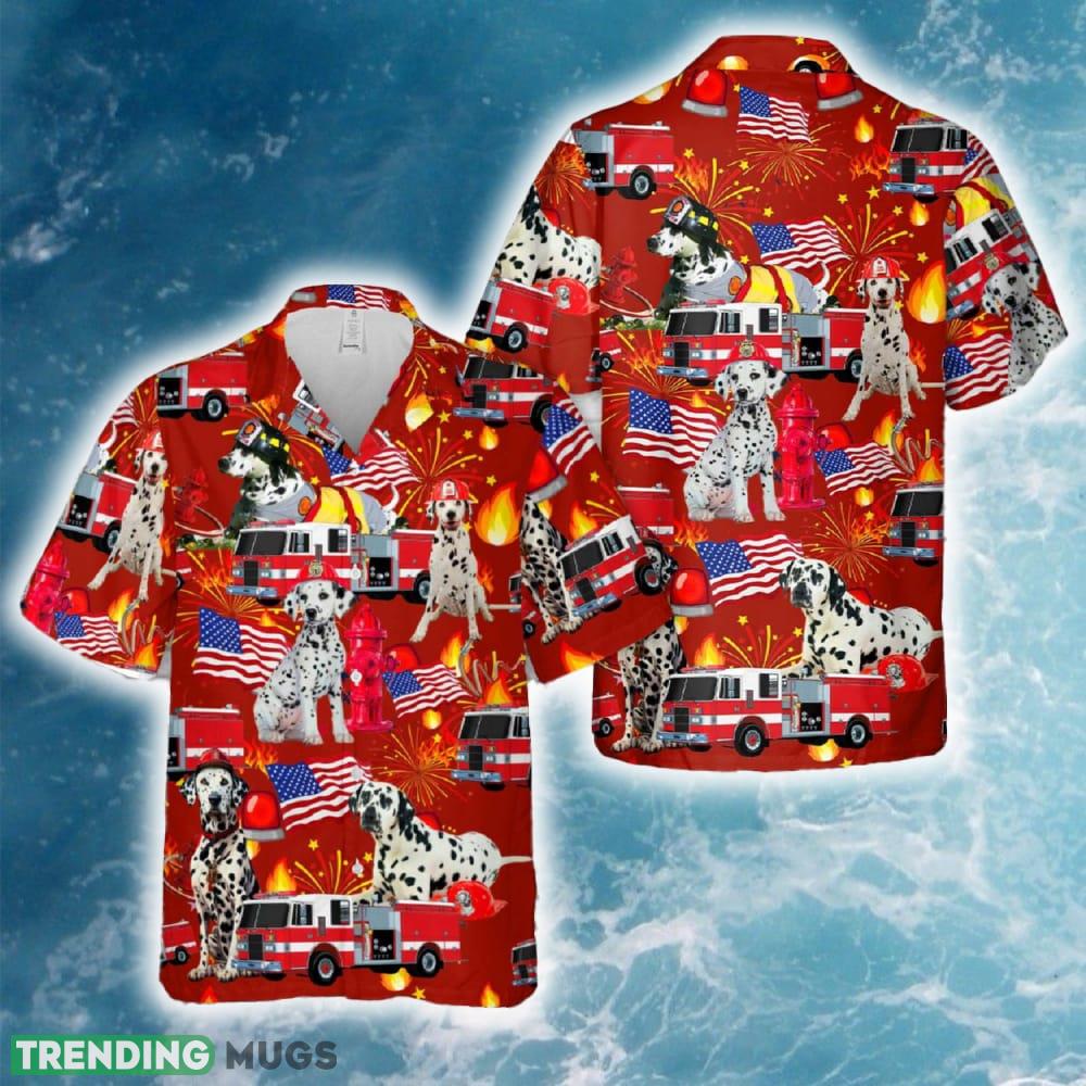Dalmatian patriotic Firefighter 4th Of July Hawaiian Shirt Summer Beach - Dalmatian patriotic Firefighter 4th Of July Hawaiian Shirt Summer Beach Dalmatian patriotic Firefighter 4th Of July Hawaiian Shirt Summer Beach - Dalmatian patriotic Firefighter 4th Of July Hawaiian Shirt Summer Beach