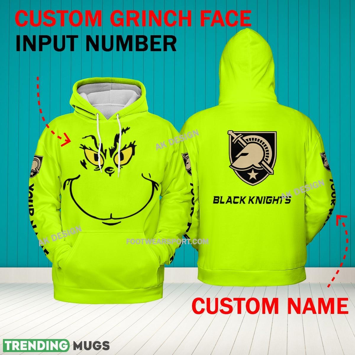 Grinch Face Army West Point Black Knights 3D Hoodie, Zip Hoodie, Sweater Green AOP Custom Number And Name - Grinch Face NCAA Army West Point Black Knights 3D Hoodie Grinch Face Army West Point Black Knights 3D Hoodie, Zip Hoodie, Sweater Green AOP Custom Number And Name - Grinch Face NCAA Army West Point Black Knights 3D Hoodie