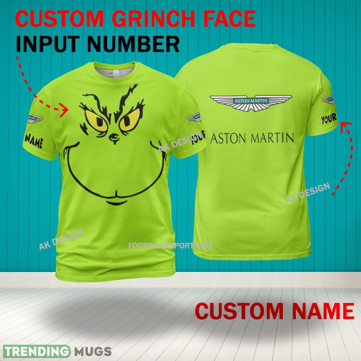 Grinch Face F1 Racing Aston Martin Aramco F1 Team 3D Hoodie, Zip Hoodie, Sweater Green AOP Custom Number And Name 3D Hoodies Grinch Face F1 Racing Aston Martin Aramco F1 Team 3D Hoodie, Zip Hoodie, Sweater Green AOP Custom Number And Name 3D Hoodies