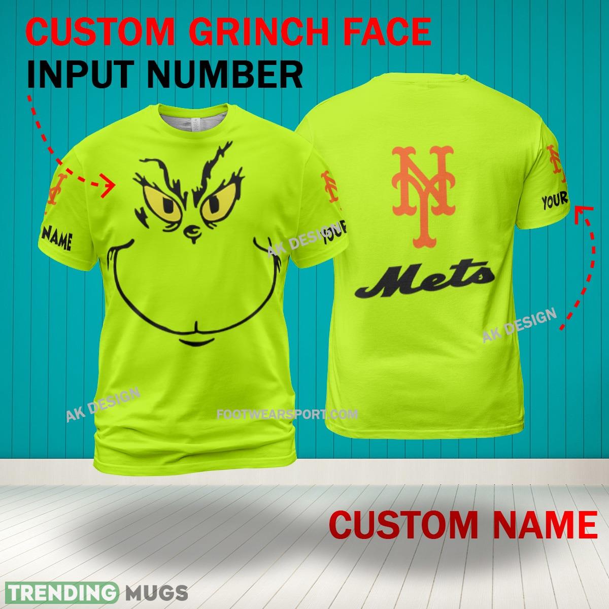 Grinch Face New York Mets 3D Hoodie, Zip Hoodie, Sweater Green AOP Custom Number And Name 3D Hoodies Grinch Face New York Mets 3D Hoodie, Zip Hoodie, Sweater Green AOP Custom Number And Name 3D Hoodies