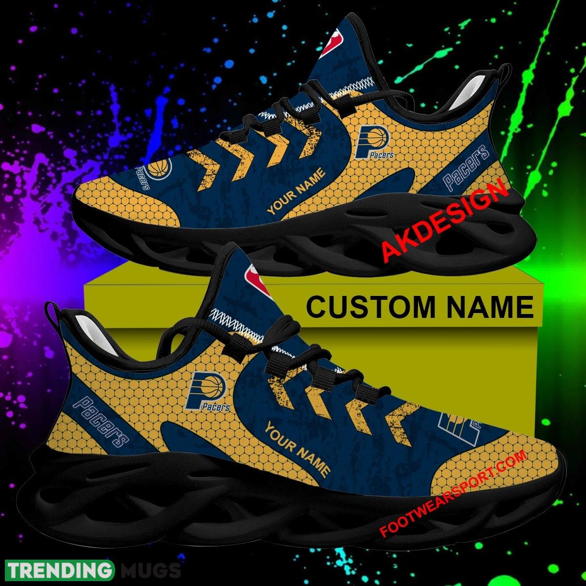 Indiana Pacers Max Soul Shoes Custom Name Hot 2024 Gift Stride Sport Sneakers - NBA Indiana Pacers Runing Shoes 2024 Custom Name_1 Indiana Pacers Max Soul Shoes Custom Name Hot 2024 Gift Stride Sport Sneakers - NBA Indiana Pacers Runing Shoes 2024 Custom Name_1