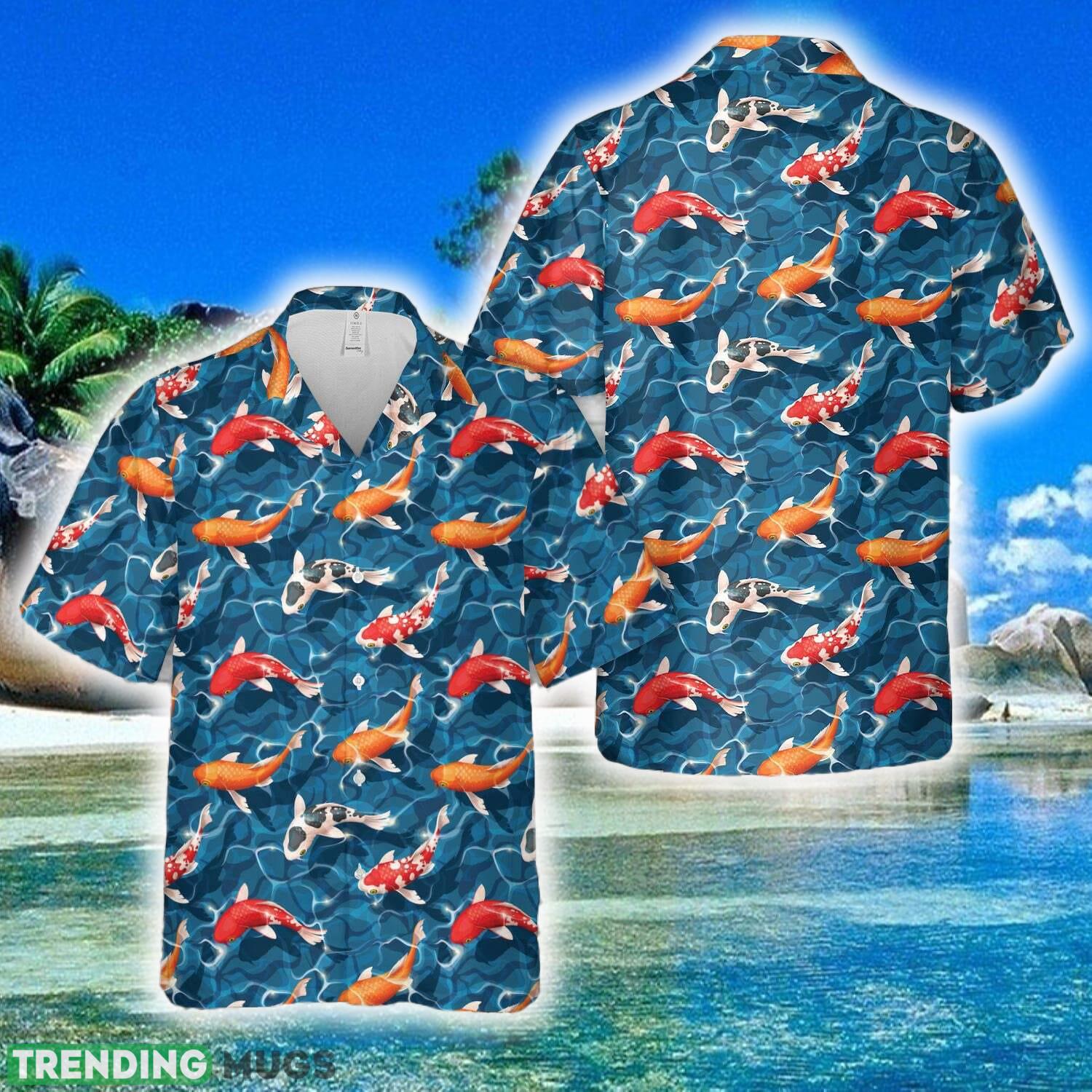 Koi Fish Seamless Hawaiian Shirt - Koi Fish Seamless Hawaiian Shirt Koi Fish Seamless Hawaiian Shirt - Koi Fish Seamless Hawaiian Shirt