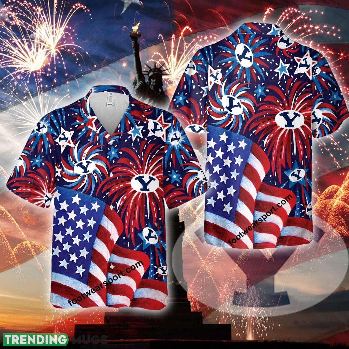 Logo NCAA BYU Cougars US Flag Pattern Firework Memory copy Fans 3D Hawaiian Shirt Gift Independence Day - Logo NCAA BYU Cougars US Flag Pattern Firework Memory Fans 3D Hawaiian Shirt Gift Independence Day Logo NCAA BYU Cougars US Flag Pattern Firework Memory copy Fans 3D Hawaiian Shirt Gift Independence Day - Logo NCAA BYU Cougars US Flag Pattern Firework Memory Fans 3D Hawaiian Shirt Gift Independence Day