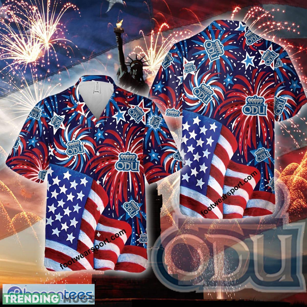 Logo NCAA Old Dominion Monarchs US Flag Pattern Firework Memory Hawaiian Shirt AOP Gift Independence Day - Logo NCAA Old Dominion Monarchs US Flag Pattern Firework Memory Hawaiian Shirt AOP Gift Independence Day Logo NCAA Old Dominion Monarchs US Flag Pattern Firework Memory Hawaiian Shirt AOP Gift Independence Day - Logo NCAA Old Dominion Monarchs US Flag Pattern Firework Memory Hawaiian Shirt AOP Gift Independence Day