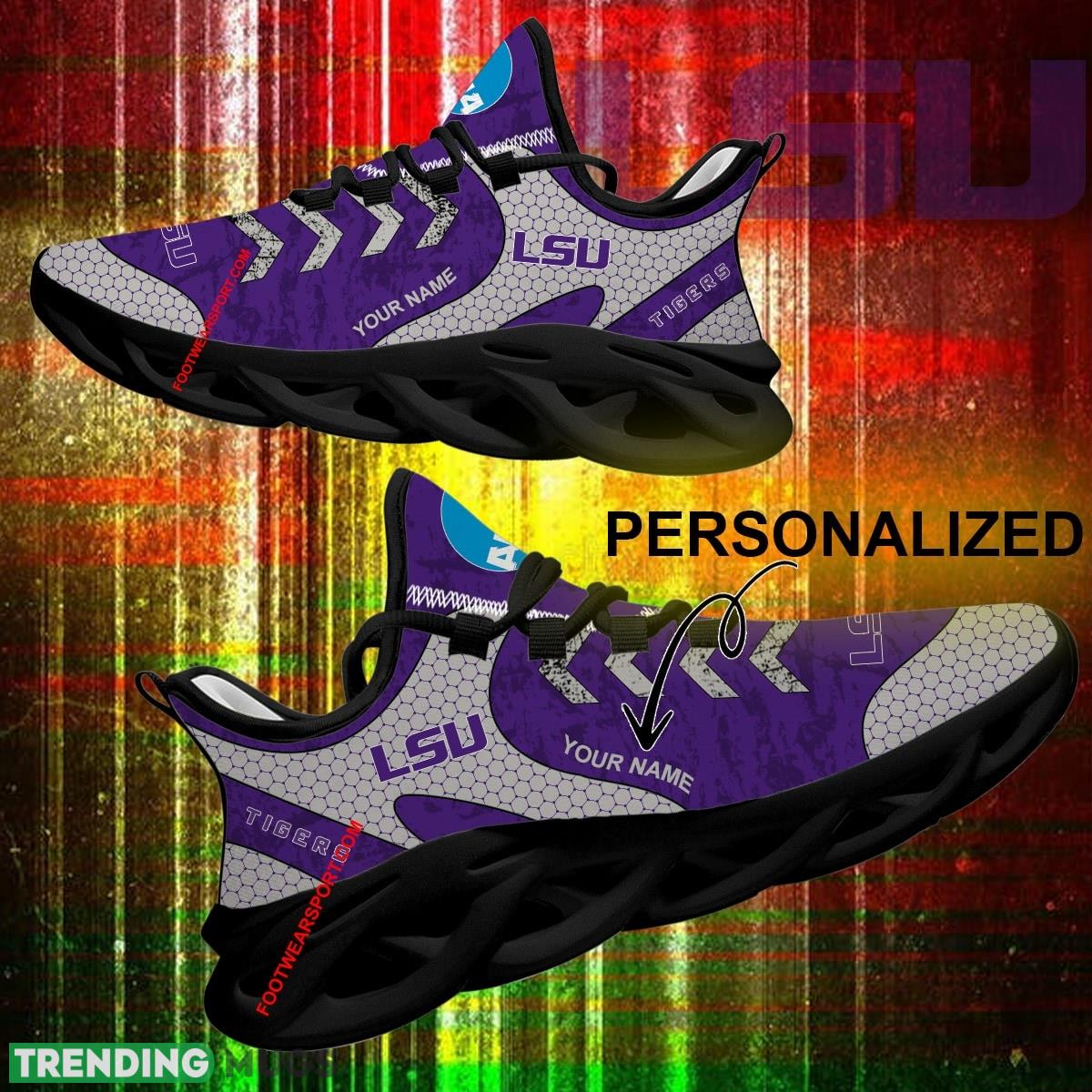 LSU Tigers Max Soul Shoes Custom Name Hot 2024 Gift Embody Chunky Sneakers Max Soul LSU Tigers Max Soul Shoes Custom Name Hot 2024 Gift Embody Chunky Sneakers Max Soul