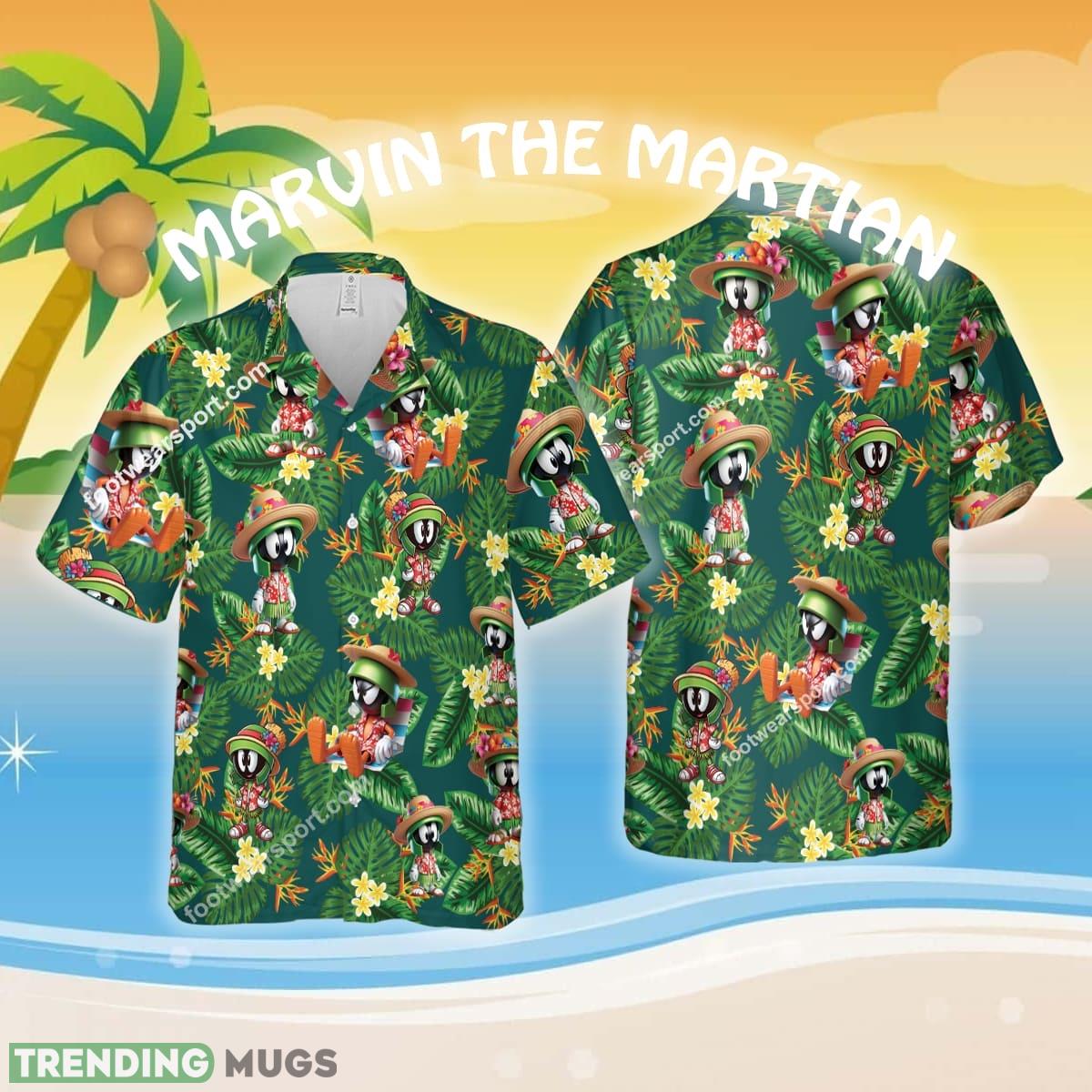Marvin The Martian Wear Beach Fashion Flower Hawaiian Shirt AOP For Summer Product Photo 1 Marvin The Martian Wear Beach Fashion Flower Hawaiian Shirt AOP For Summer Product Photo 1