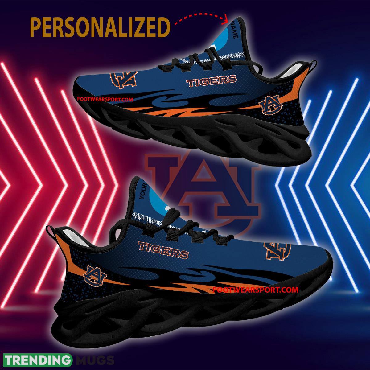 Personalized NCAA Auburn Tigers Max Soul Shoes New Design Icon Sport Sneaker Max Soul Personalized NCAA Auburn Tigers Max Soul Shoes New Design Icon Sport Sneaker Max Soul