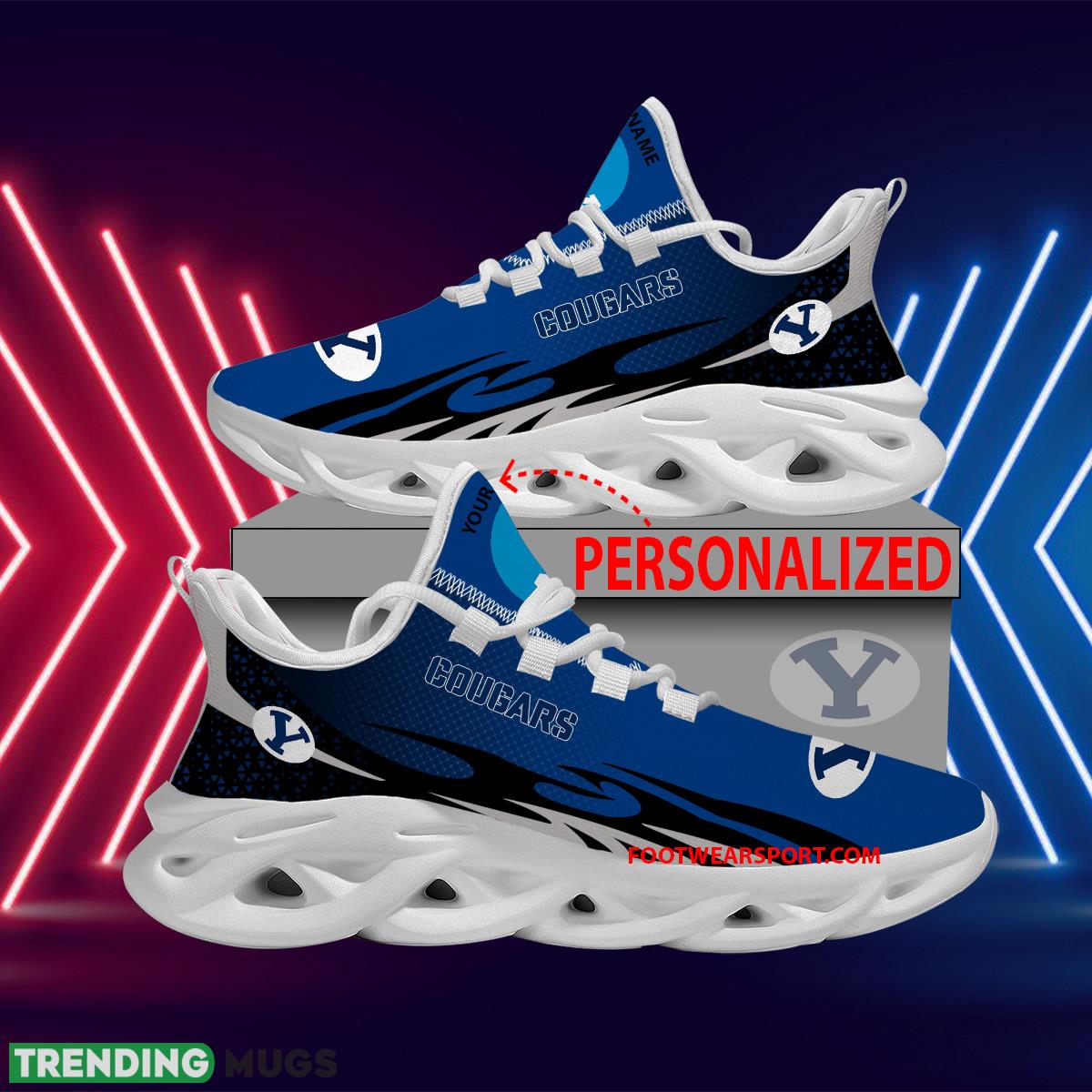 Personalized NCAA BYU Cougars Max Soul Shoes New Design Unconventional Chunky Sneaker - NCAA BYU Cougars Max Soul Shoes Personalized Photo 1 Personalized NCAA BYU Cougars Max Soul Shoes New Design Unconventional Chunky Sneaker - NCAA BYU Cougars Max Soul Shoes Personalized Photo 1