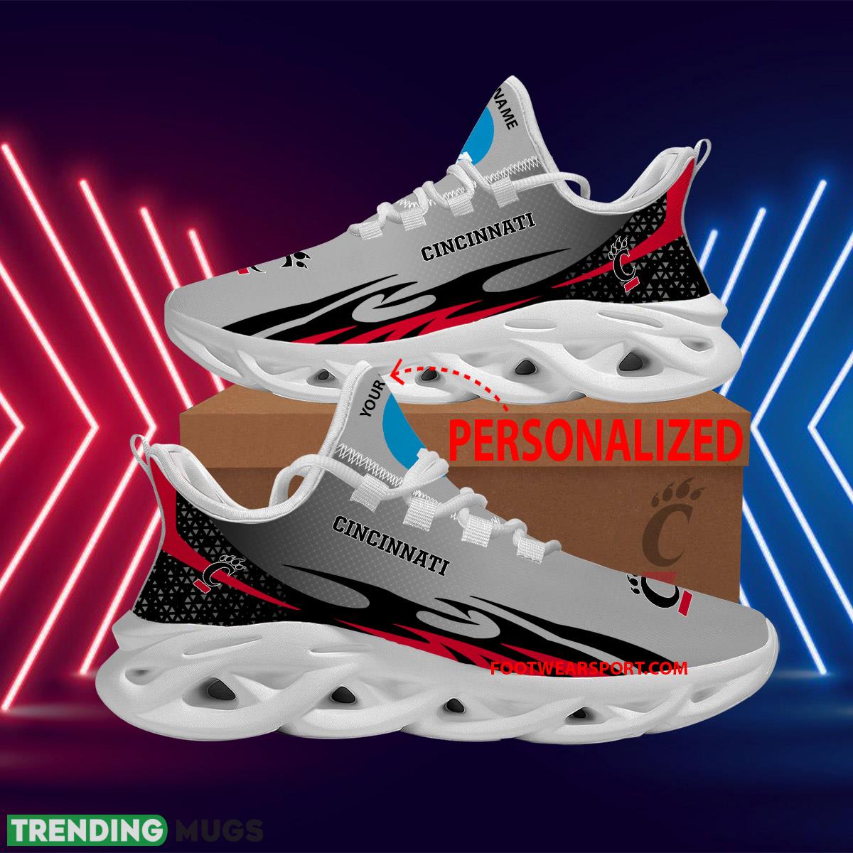 Personalized NCAA Cincinnati Bearcats Max Soul Shoes New Design Propel Running Sneaker - NCAA Cincinnati Bearcats Max Soul Shoes Personalized Photo 1 Personalized NCAA Cincinnati Bearcats Max Soul Shoes New Design Propel Running Sneaker - NCAA Cincinnati Bearcats Max Soul Shoes Personalized Photo 1