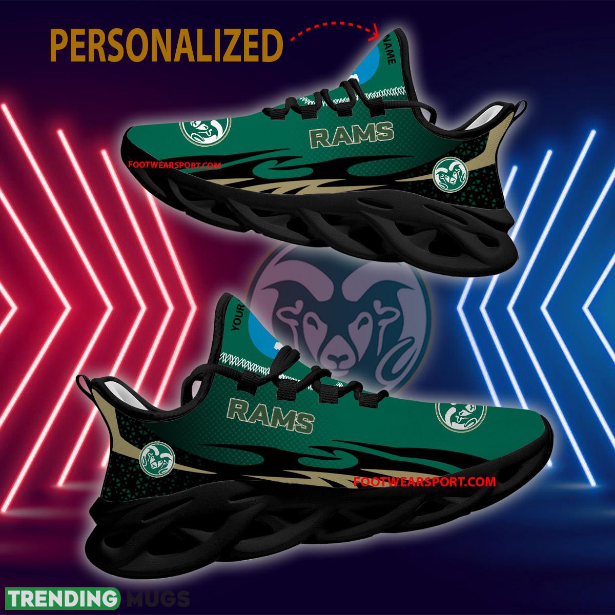 Personalized NCAA Colorado State Rams Max Soul Shoes New Design Radiate Sport Sneaker Max Soul Personalized NCAA Colorado State Rams Max Soul Shoes New Design Radiate Sport Sneaker Max Soul