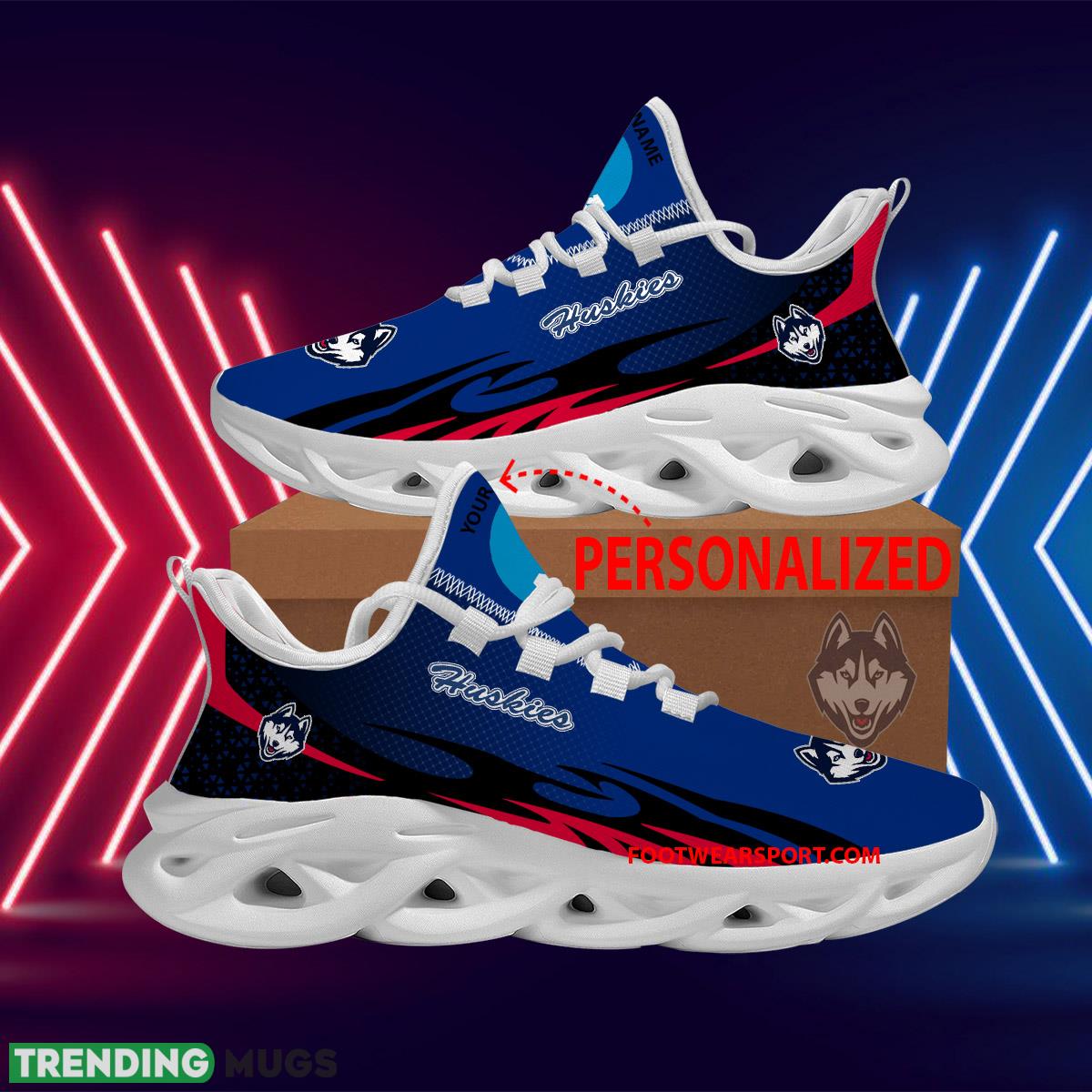 Personalized NCAA Connecticut Huskies Max Soul Shoes New Design Motivate Chunky Sneaker - NCAA Connecticut Huskies Max Soul Shoes Personalized Photo 1 Personalized NCAA Connecticut Huskies Max Soul Shoes New Design Motivate Chunky Sneaker - NCAA Connecticut Huskies Max Soul Shoes Personalized Photo 1