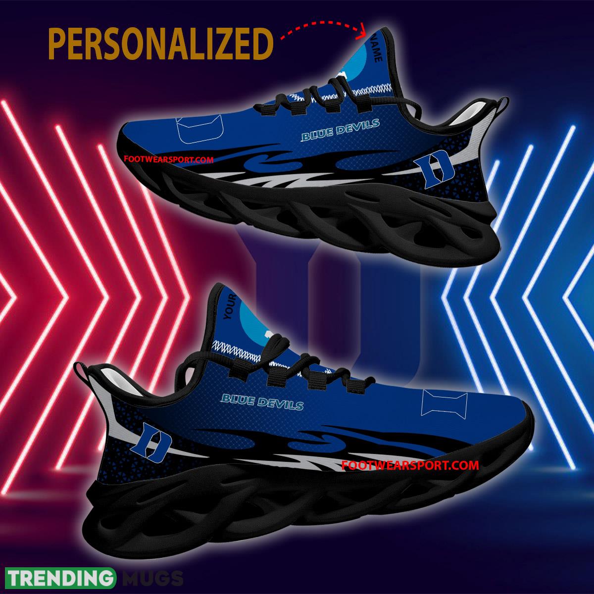 Personalized NCAA Duke Blue Devils Max Soul Shoes New Design Empower Running Sneaker Max Soul Personalized NCAA Duke Blue Devils Max Soul Shoes New Design Empower Running Sneaker Max Soul