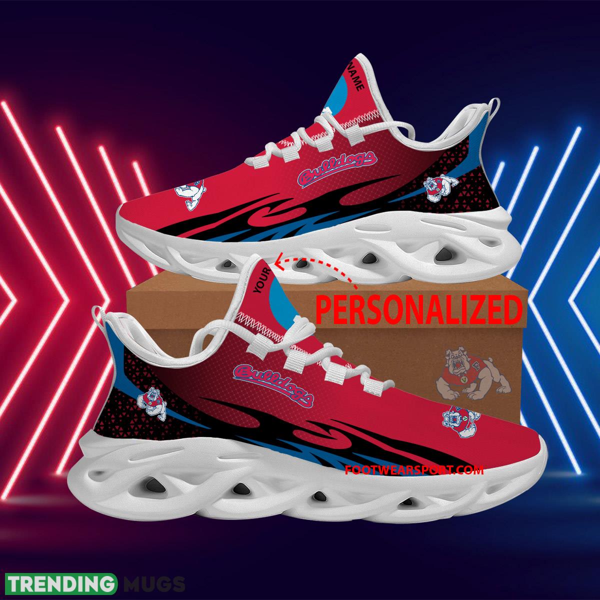 Personalized NCAA Fresno State Bulldogs Max Soul Shoes New Design Artistry Sport Sneaker - NCAA Fresno State Bulldogs Max Soul Shoes Personalized Photo 1 Personalized NCAA Fresno State Bulldogs Max Soul Shoes New Design Artistry Sport Sneaker - NCAA Fresno State Bulldogs Max Soul Shoes Personalized Photo 1