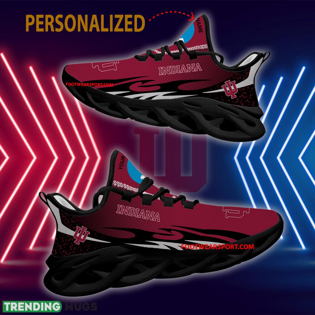 Personalized NCAA Indiana Hoosiers Max Soul Shoes New Design Impression Running Sneaker Max Soul Personalized NCAA Indiana Hoosiers Max Soul Shoes New Design Impression Running Sneaker Max Soul