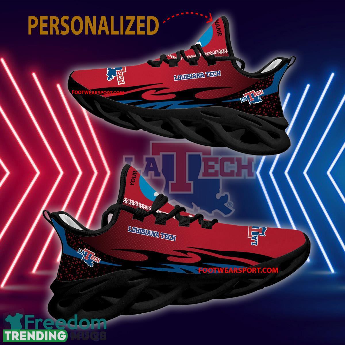 Personalized NCAA Louisiana Tech Bulldogs Max Soul Shoes New Design Trendsetting Chunky Sneaker Max Soul Personalized NCAA Louisiana Tech Bulldogs Max Soul Shoes New Design Trendsetting Chunky Sneaker Max Soul
