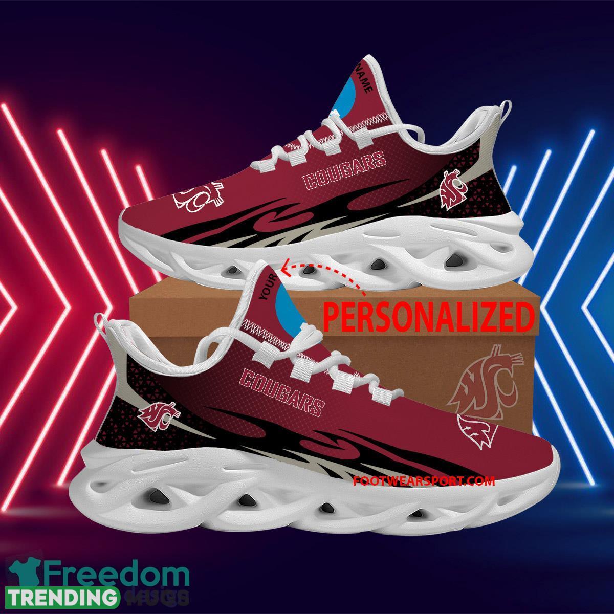 Personalized NCAA Washington State Cougars Max Soul Shoes New Design Radiate Running Sneaker - NCAA Washington State Cougars Max Soul Shoes Personalized Photo 1 Personalized NCAA Washington State Cougars Max Soul Shoes New Design Radiate Running Sneaker - NCAA Washington State Cougars Max Soul Shoes Personalized Photo 1