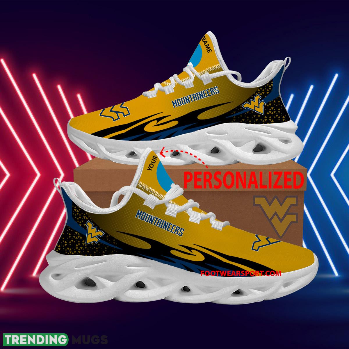 Personalized NCAA West Virginia Mountaineers Max Soul Shoes New Design Motivate Sport Sneaker - NCAA West Virginia Mountaineers Max Soul Shoes Personalized Photo 1 Personalized NCAA West Virginia Mountaineers Max Soul Shoes New Design Motivate Sport Sneaker - NCAA West Virginia Mountaineers Max Soul Shoes Personalized Photo 1