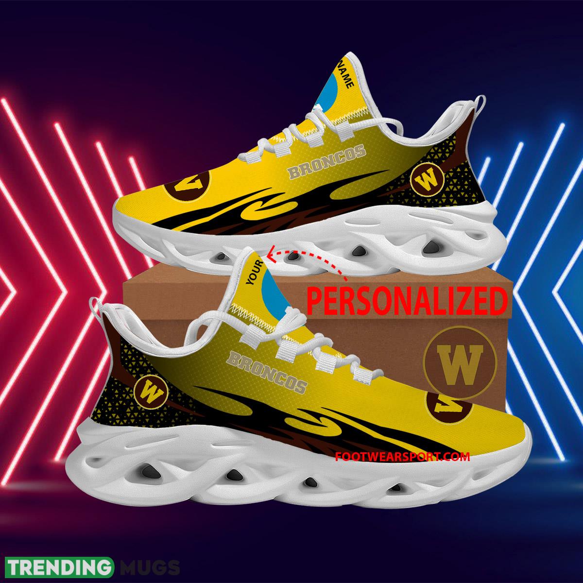 Personalized NCAA Western Michigan Broncos Max Soul Shoes New Design Envision Running Sneaker - NCAA Western Michigan Broncos Max Soul Shoes Personalized Photo 1 Personalized NCAA Western Michigan Broncos Max Soul Shoes New Design Envision Running Sneaker - NCAA Western Michigan Broncos Max Soul Shoes Personalized Photo 1
