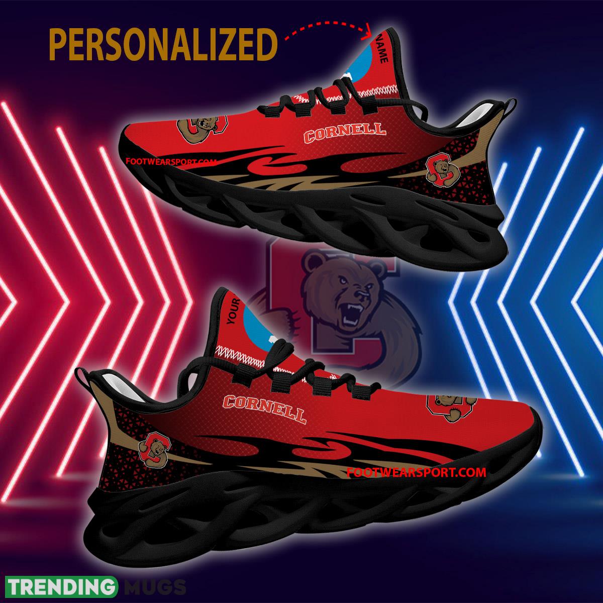 Personalized NCAA2 Cornell Big Red Max Soul Shoes New Design Artistry Running Sneaker Max Soul Personalized NCAA2 Cornell Big Red Max Soul Shoes New Design Artistry Running Sneaker Max Soul