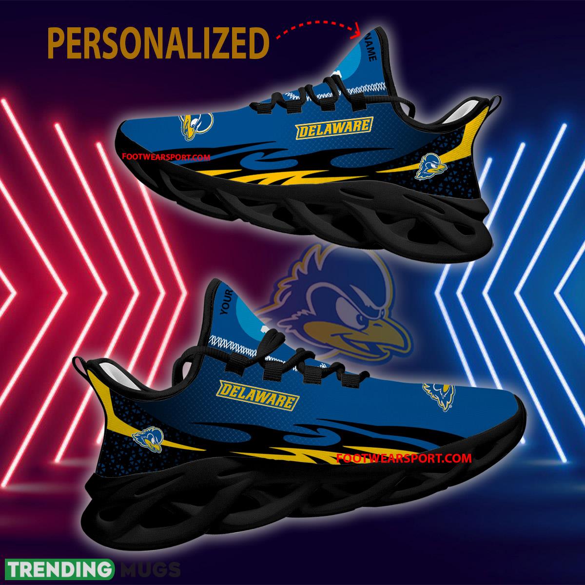 Personalized NCAA2 delaware blue hens Max Soul Shoes New Design Pop Sport Sneaker Max Soul Personalized NCAA2 delaware blue hens Max Soul Shoes New Design Pop Sport Sneaker Max Soul