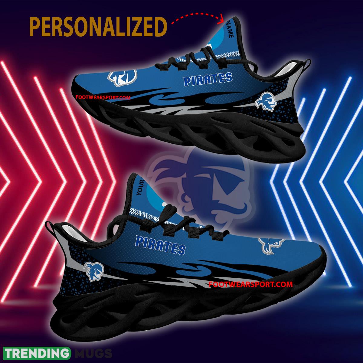 Personalized NCAA2 Seton Hall Pirates Max Soul Shoes New Design Detail Running Sneaker Max Soul Personalized NCAA2 Seton Hall Pirates Max Soul Shoes New Design Detail Running Sneaker Max Soul