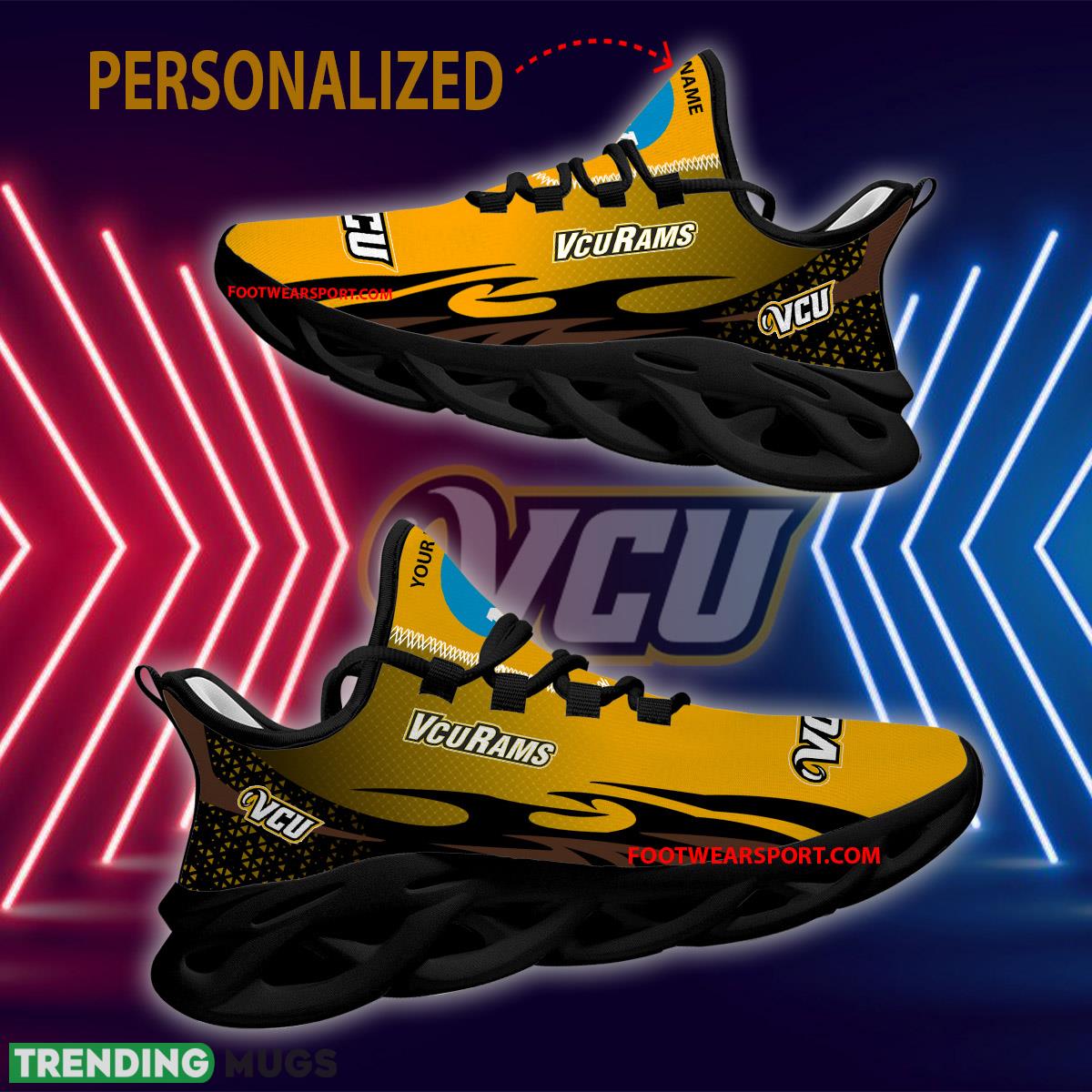 Personalized NCAA2 Virginia Commonwealth Rams Max Soul Shoes New Design Trendsetting Sport Sneaker Max Soul Personalized NCAA2 Virginia Commonwealth Rams Max Soul Shoes New Design Trendsetting Sport Sneaker Max Soul