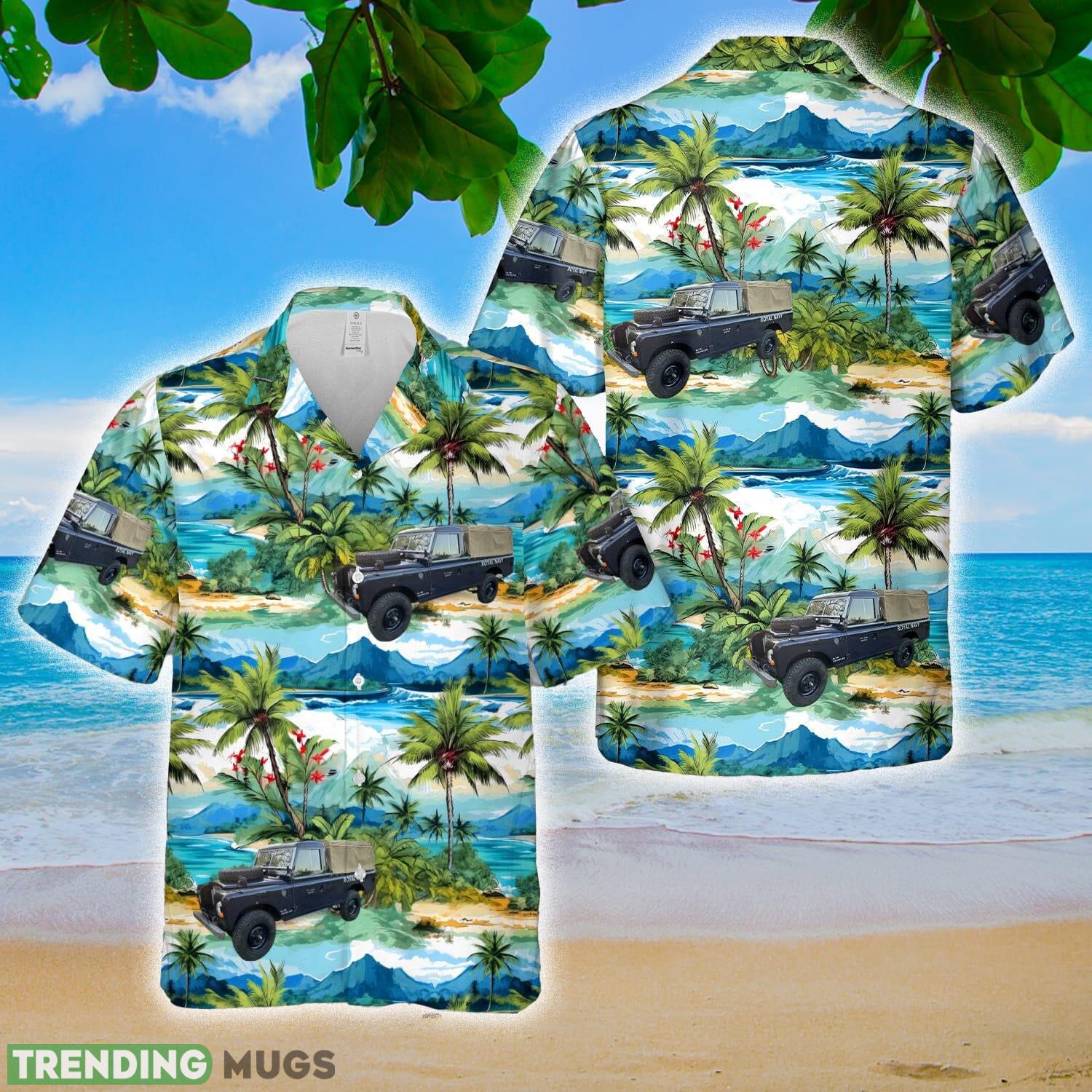 Royal Navy 1977 Land Rover Hawaiian Shirt Summer Holidays - Royal Navy 1977 Land Rover Hawaiian Shirt Summer Holidays Royal Navy 1977 Land Rover Hawaiian Shirt Summer Holidays - Royal Navy 1977 Land Rover Hawaiian Shirt Summer Holidays