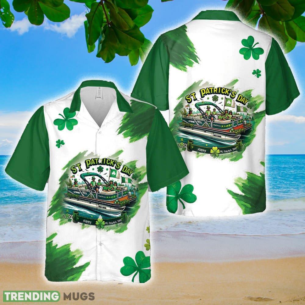 Sea Doo Switch Sport (Pontoon Boat) St Patrick's Day Hawaiian Shirt Summer Holidays Hawaiian Shirt Sea_Doo Switch Sport (Pontoon Boat) St Patrick's Day Hawaiian Shirt Summer Holidays - Sea_Doo Switch Sport (Pontoon Boat) St Patrick's Day Hawaiian Shirt Summer Holidays