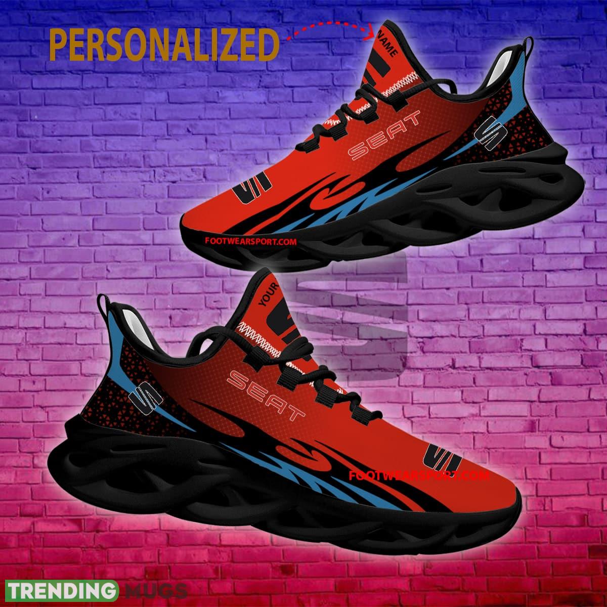 Seat Car Racing Max Soul Shoes Pattern New Sport Sneaker Trendy Custom Name Max Soul Seat Car Racing Max Soul Shoes Pattern New Sport Sneaker Trendy Custom Name Max Soul
