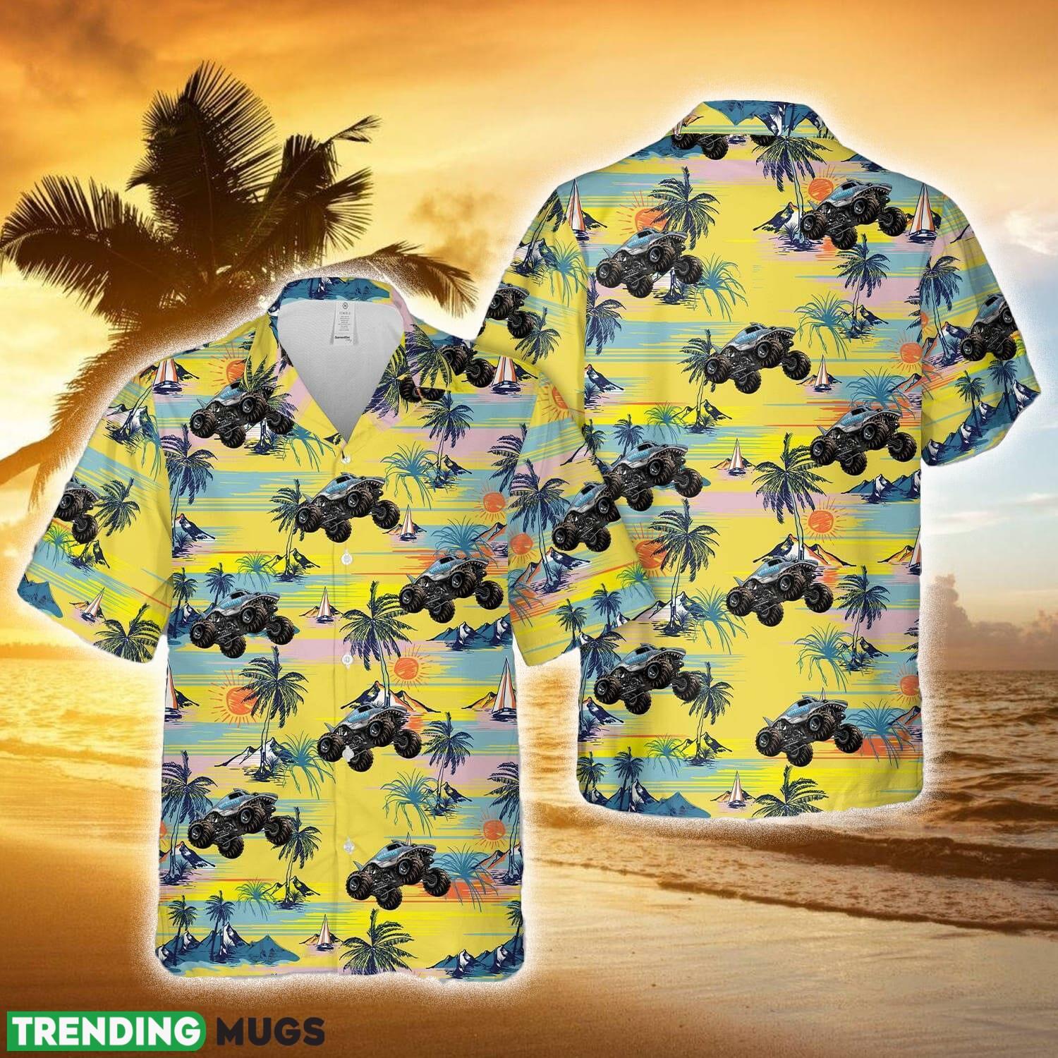 Shark Monster Truck Hawaiian Shirt Summer Holidays - Shark Monster Truck Hawaiian Shirt Summer Holidays Shark Monster Truck Hawaiian Shirt Summer Holidays - Shark Monster Truck Hawaiian Shirt Summer Holidays