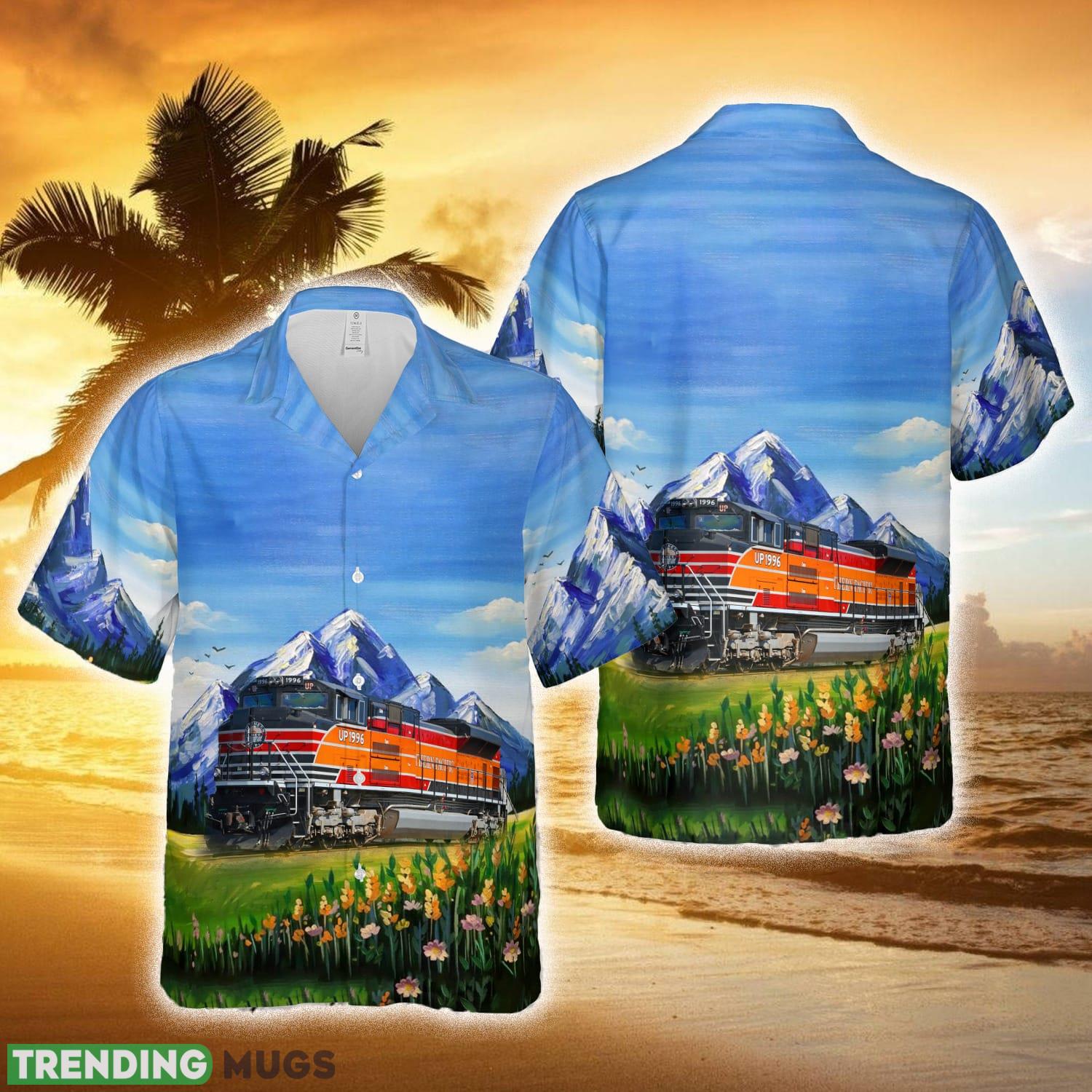 Union Pacific UP 1996 Locomotives Hawaiian Shirt Summer Holidays - Union Pacific UP 1996 Locomotives Hawaiian Shirt Summer Holidays Union Pacific UP 1996 Locomotives Hawaiian Shirt Summer Holidays - Union Pacific UP 1996 Locomotives Hawaiian Shirt Summer Holidays