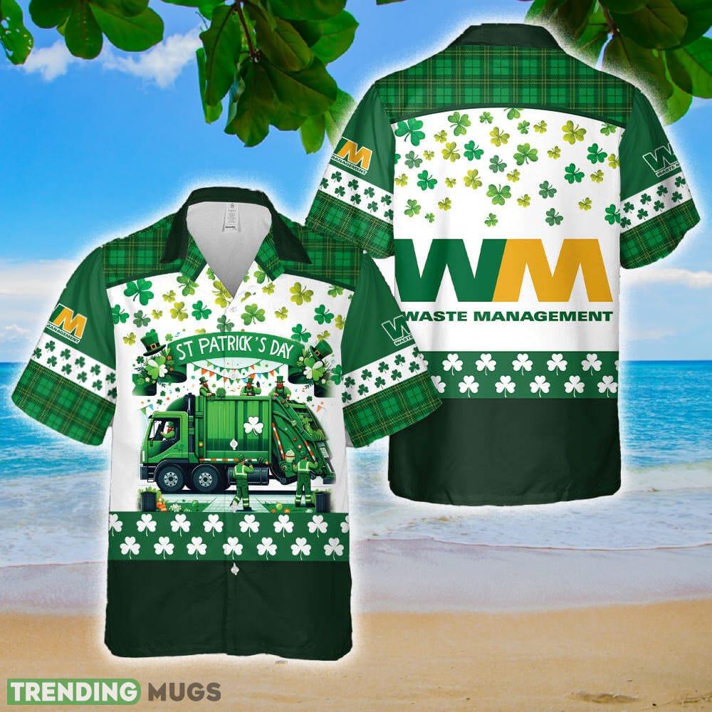 Waste Management, St Patrick's Day Hawaiian Shirt Summer Holidays Hawaiian Shirt Waste Management, St Patrick's Day Hawaiian Shirt Summer Holidays - Waste Management, St Patrick's Day Hawaiian Shirt Summer Holidays
