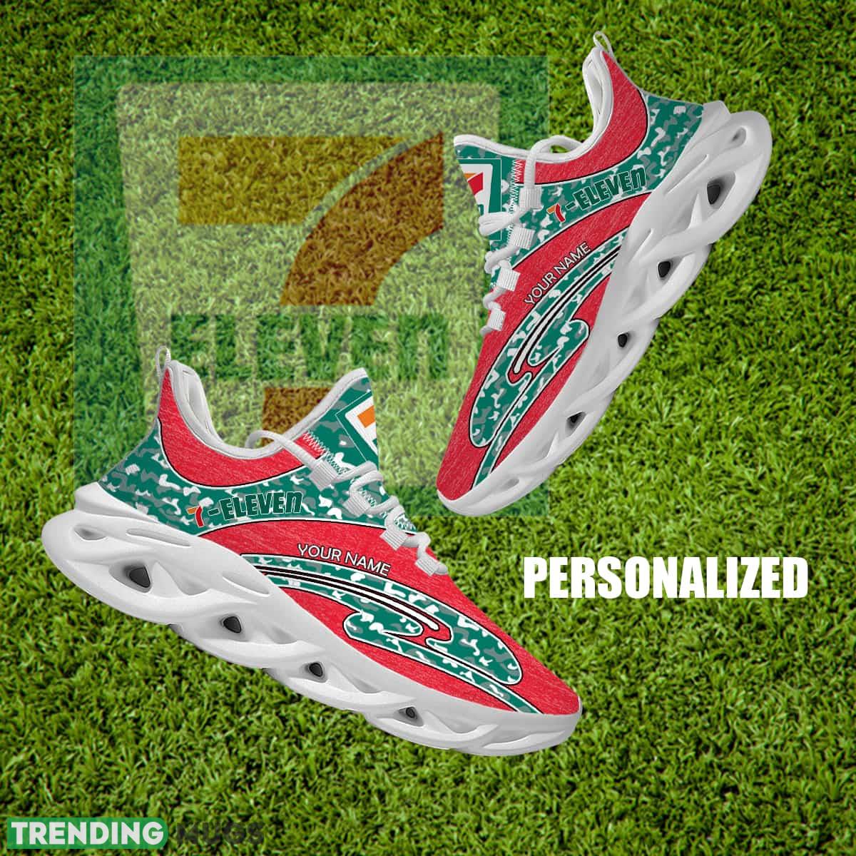 7 Eleven Brand New Chunky Sneaker Symbolize Camo Max Soul Shoes Custom Name - 7 Eleven Running Shoes Camo Design Personalized Photo 1 7 Eleven Brand New Chunky Sneaker Symbolize Camo Max Soul Shoes Custom Name - 7 Eleven Running Shoes Camo Design Personalized Photo 1