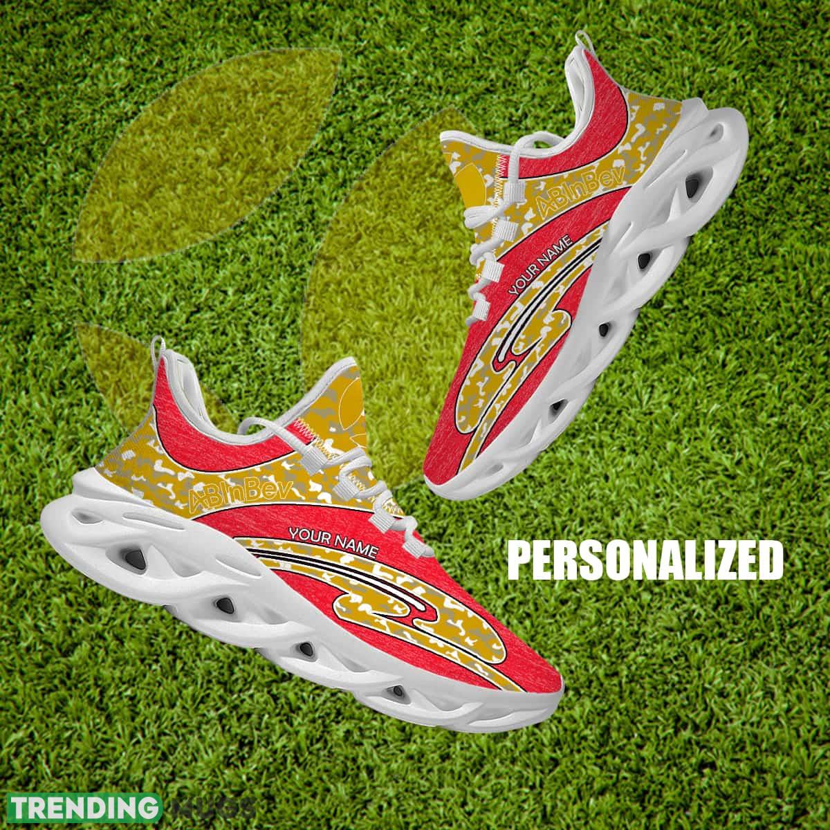 ABinbev Brand New Running Sneaker Imagery Camo Max Soul Shoes Custom Name - ABinbev Running Shoes Camo Design Personalized Photo 1 ABinbev Brand New Running Sneaker Imagery Camo Max Soul Shoes Custom Name - ABinbev Running Shoes Camo Design Personalized Photo 1