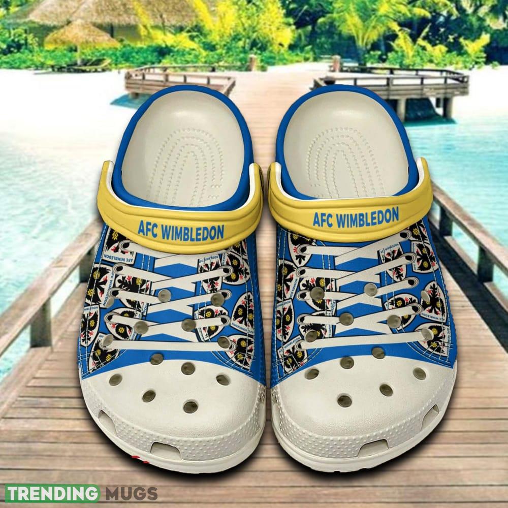 AFC Wimbledon 3D Clog Shoes For Fans Summer Beach All Over Print - AFC Wimbledon 3D Clog Shoes For Fans Summer Beach All Over Print AFC Wimbledon 3D Clog Shoes For Fans Summer Beach All Over Print - AFC Wimbledon 3D Clog Shoes For Fans Summer Beach All Over Print
