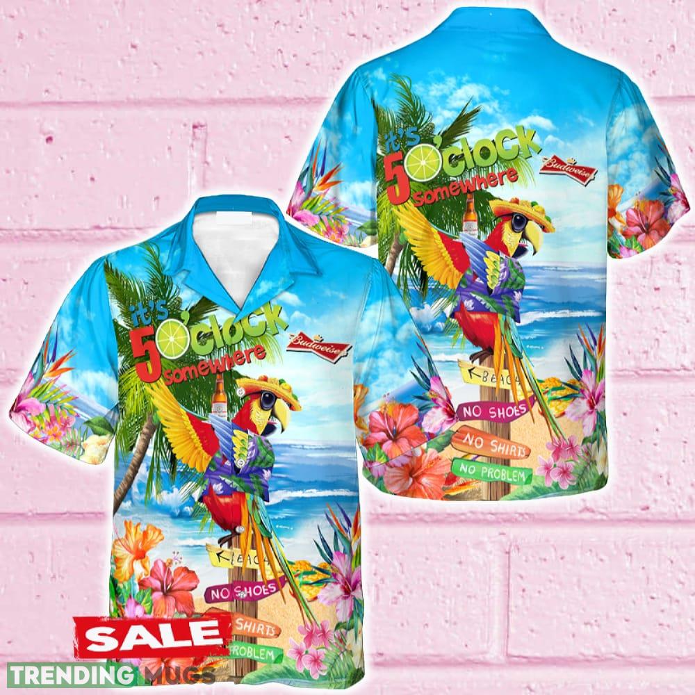 Budweiser Beer Parrot Hawaiian Shirt Beer For Men Women Summer Beach - Budweiser Beer Parrot Hawaiian Shirt Beer For Men Women Summer Beach Budweiser Beer Parrot Hawaiian Shirt Beer For Men Women Summer Beach - Budweiser Beer Parrot Hawaiian Shirt Beer For Men Women Summer Beach