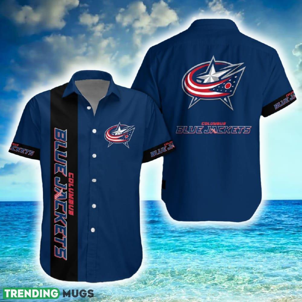 Columbus Blue Jackets Combo Hawaiian Shirt And Shorts For Men Women Summer Beach - Columbus Blue Jackets Hawaiian Shirt And Short Set New For Fans_1 Columbus Blue Jackets Combo Hawaiian Shirt And Shorts For Men Women Summer Beach - Columbus Blue Jackets Hawaiian Shirt And Short Set New For Fans_1