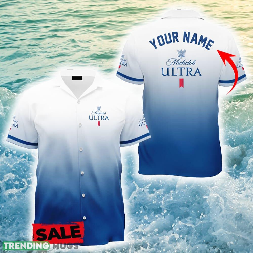 Custom Name Michelob ULTRA Gradient Hawaiian Shirt Beer Holidays Summer - Custom Name Michelob ULTRA Gradient Hawaiian Shirt Beer Holidays Summer Custom Name Michelob ULTRA Gradient Hawaiian Shirt Beer Holidays Summer - Custom Name Michelob ULTRA Gradient Hawaiian Shirt Beer Holidays Summer