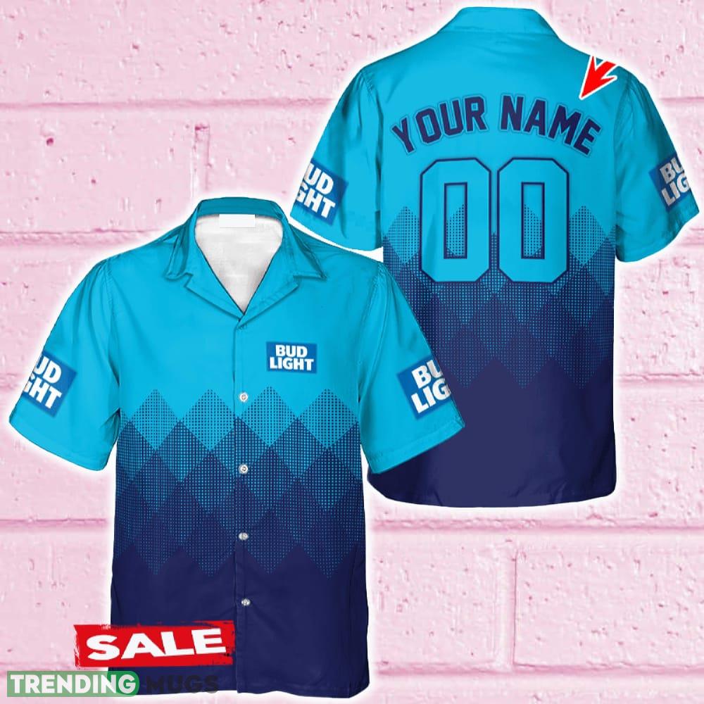 Custom Number And Name Bud Light Blue Halftone Hawaiian Shirt Beer For Men Women Summer Beach - Custom Number And Name Bud Light Blue Halftone Hawaiian Shirt Beer For Men Women Summer Beach Custom Number And Name Bud Light Blue Halftone Hawaiian Shirt Beer For Men Women Summer Beach - Custom Number And Name Bud Light Blue Halftone Hawaiian Shirt Beer For Men Women Summer Beach
