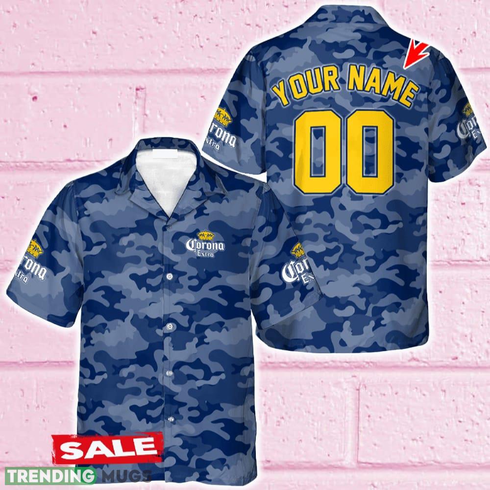 Custom Number And Name Corona Extra Blue Camouflage Hawaiian Shirt Beer For Men Women Summer Beach - Custom Number And Name Corona Extra Blue Camouflage Hawaiian Shirt Beer For Men Women Summer Beach Custom Number And Name Corona Extra Blue Camouflage Hawaiian Shirt Beer For Men Women Summer Beach - Custom Number And Name Corona Extra Blue Camouflage Hawaiian Shirt Beer For Men Women Summer Beach
