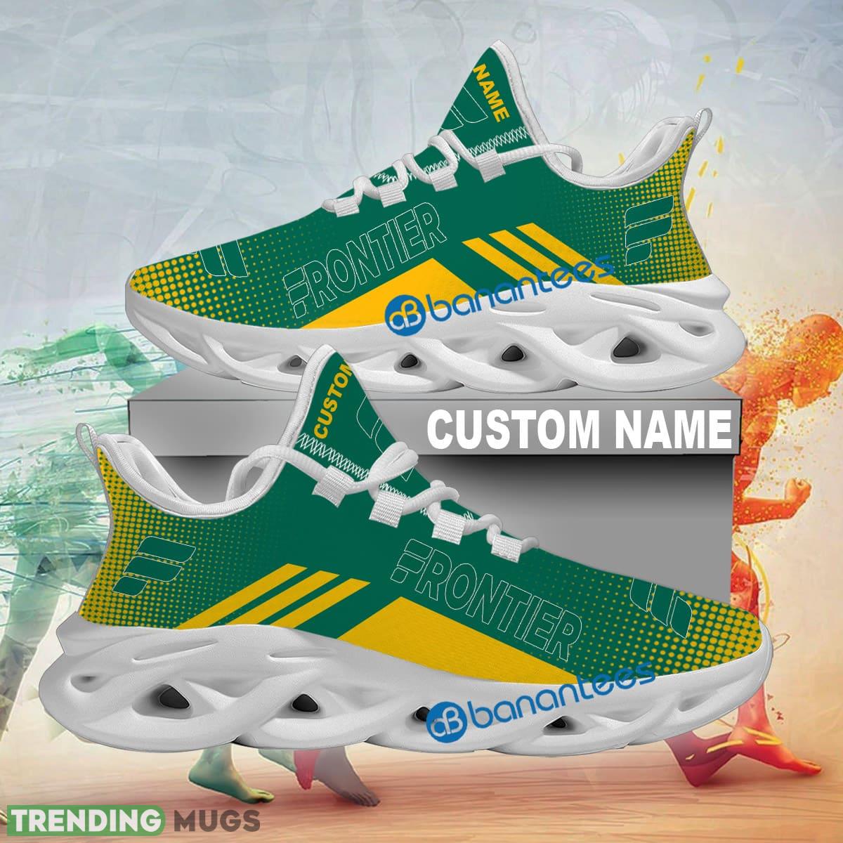 Frontier Airlines Max Soul Shoes New Custom Name Inspiration Sport Sneaker - Frontier Airlines Running Sneakers New Personalized_1 Frontier Airlines Max Soul Shoes New Custom Name Inspiration Sport Sneaker - Frontier Airlines Running Sneakers New Personalized_1