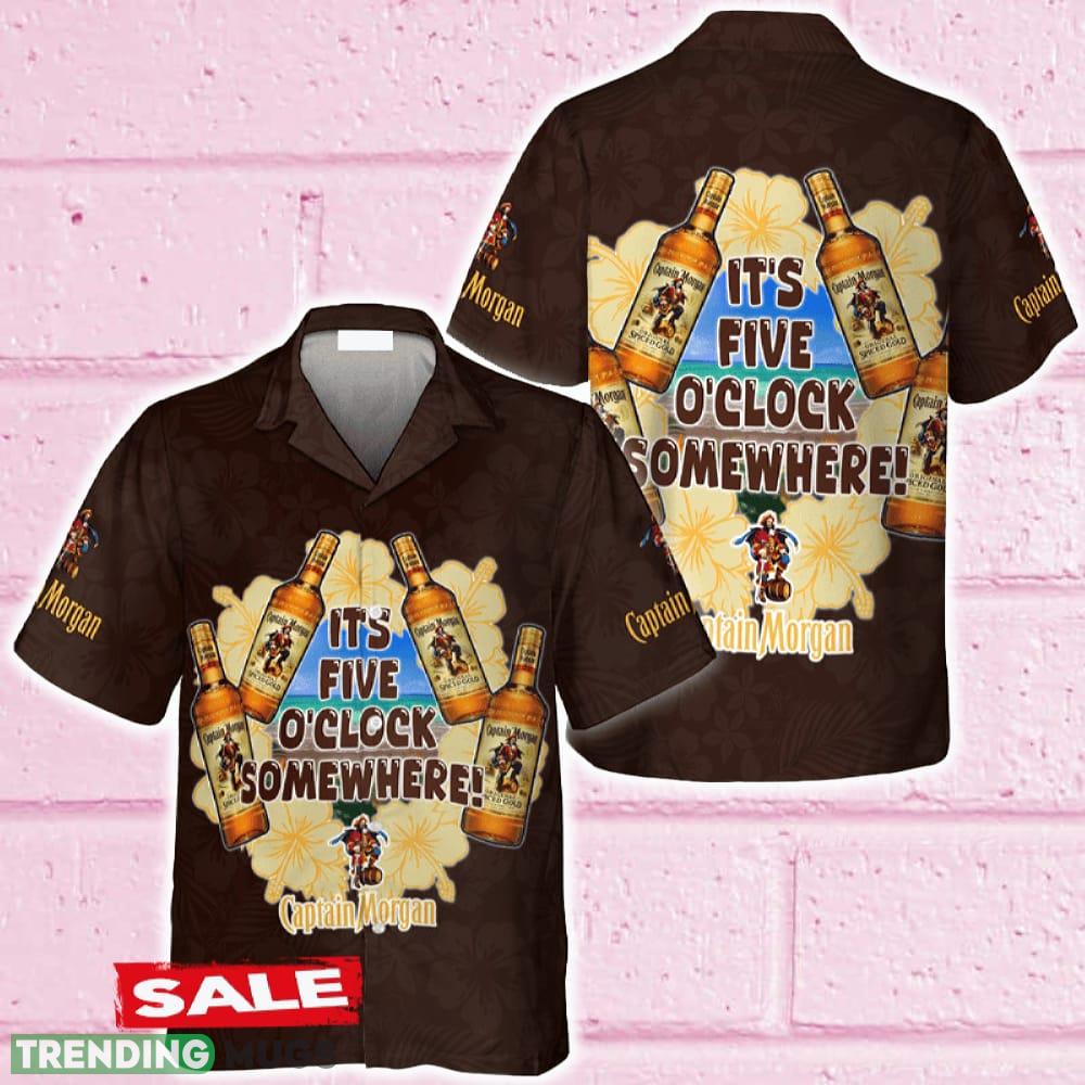 It's Five O'clock Somewhere Captain Morgan Hawaiian Shirt Beer For Men Women Summer Beach Hawaiian Shirt It's Five O'clock Somewhere Captain Morgan Hawaiian Shirt Beer For Men Women Summer Beach - It's Five O'clock Somewhere Captain Morgan Hawaiian Shirt Beer For Men Women Summer Beach
