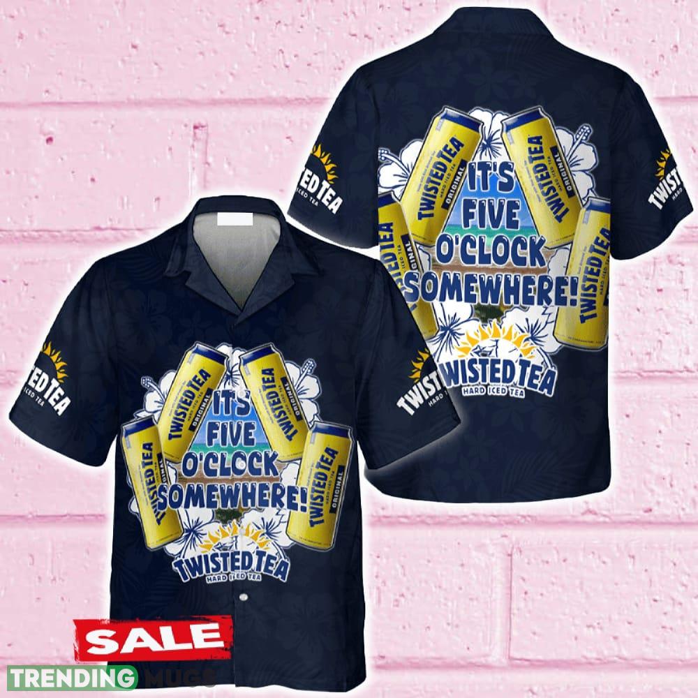 It's Five O'clock Somewhere Twisted Tea Hawaiian Shirt Beer For Men Women Summer Beach - It's Five O'clock Somewhere Twisted Tea Hawaiian Shirt Beer For Men Women Summer Beach
