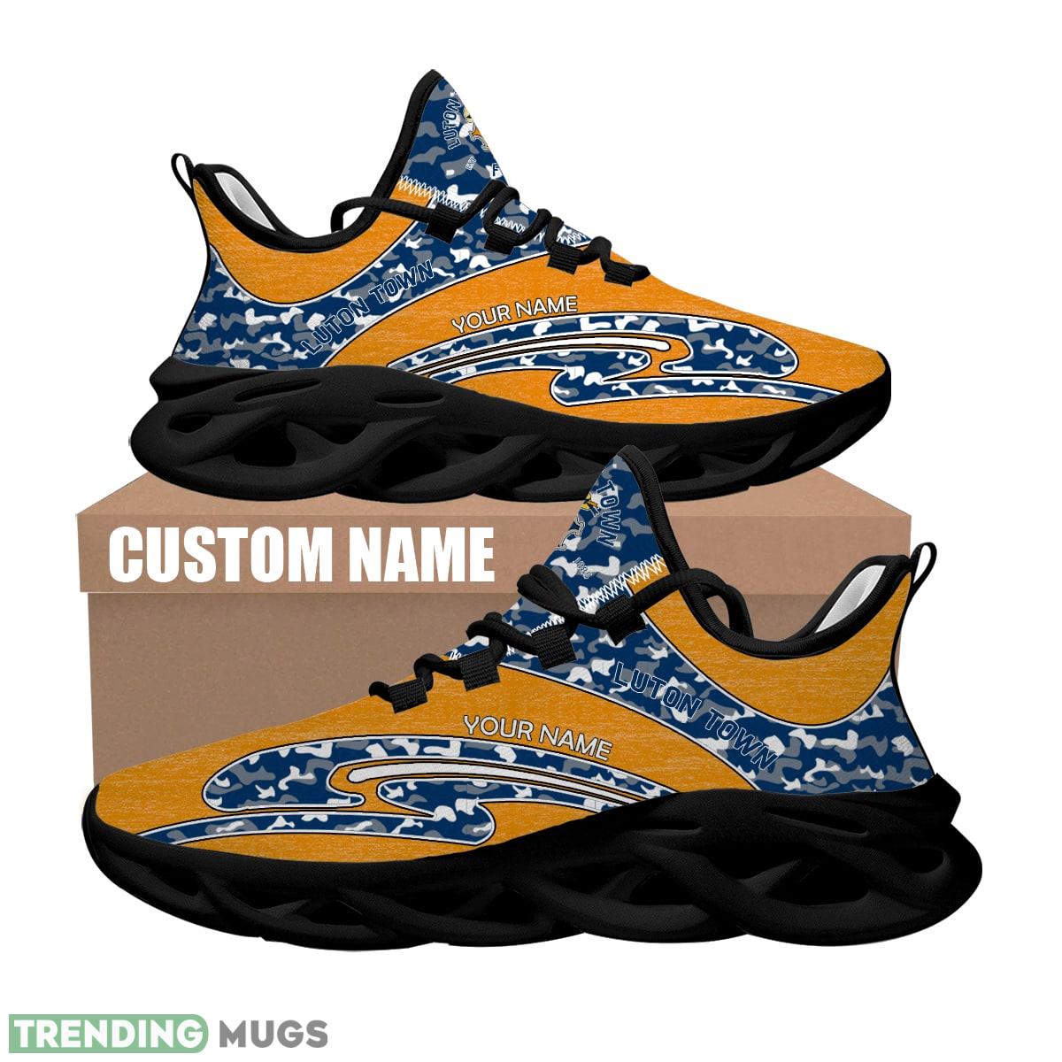 Personalized Camo Design EPL Luton Town Max Soul Shoes Imprint Chunky Sneaker Max Soul Personalized Camo Design EPL Luton Town Max Soul Shoes Imprint Chunky Sneaker Max Soul