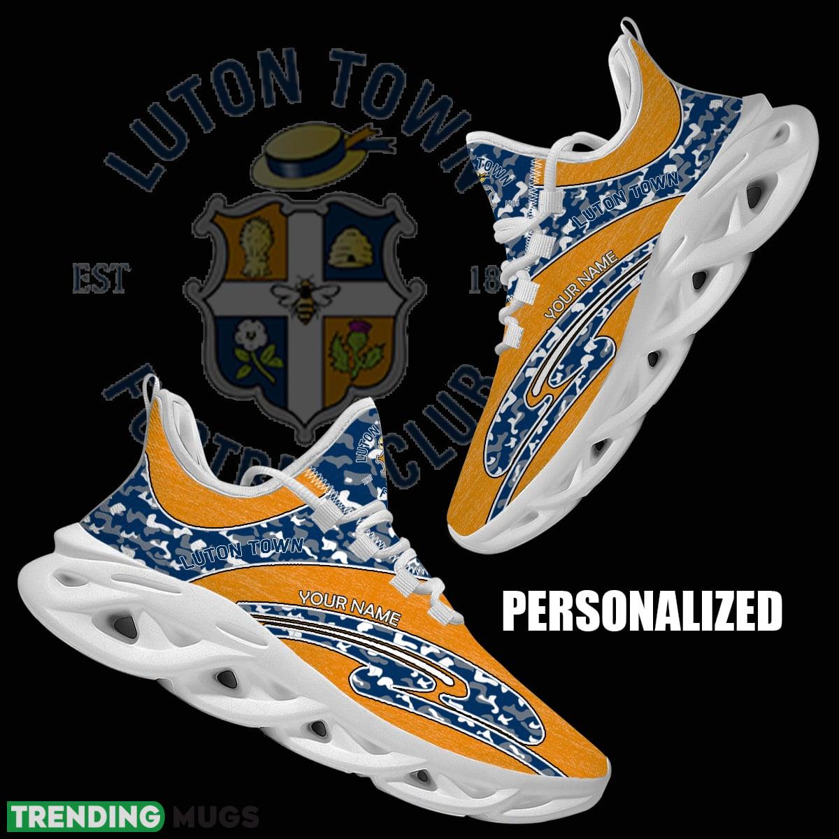 Personalized Camo Design EPL Luton Town Max Soul Shoes Imprint Chunky Sneaker - EPL Luton Town Chunky Sneakers Camo Personalized Style 1 Personalized Camo Design EPL Luton Town Max Soul Shoes Imprint Chunky Sneaker - EPL Luton Town Chunky Sneakers Camo Personalized Style 1